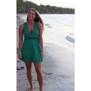 Green Express Open Back Dress